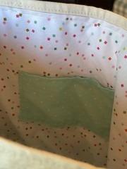 Trader Joe’s Mini Tote Customized Hearty Cats w/Confetti Lining& Pocket& Cushion