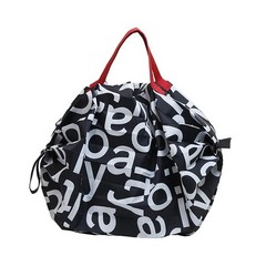 Shupatto Compact Bag S Black White Design Lightweight Reusable