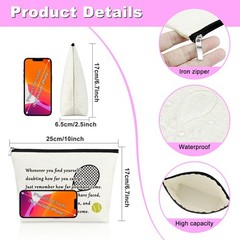 Tennis Gift Makeup Bag Inspirational Gifts for Player Birthday 940_NO1