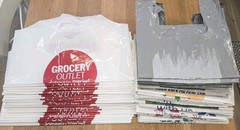 50 Reusable Plastic Bags Supermarket Grocery Shopping Arts & Crafts❤