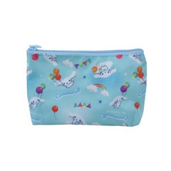 MENBLY Kawaii Trapezoid Pouch – Small Mini Makeup Bag, Cosmetic Sky Blue