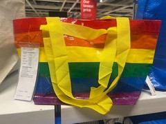 IKEA STORSTOMMA BAG Rainbow Reusable Bag