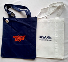 2-Shopping Tote Bags Reusable Logo UTSA University TX Sun Antonio Size M