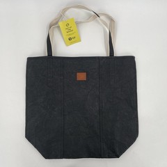 Out of the Woods Tote Bag in Black Size 17”x15” – Washable Paper Leather