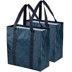 Tall Frakta Reusable Grocery Tote – 42L – Pack of 2 – Ocean Blue – Collapsibl…