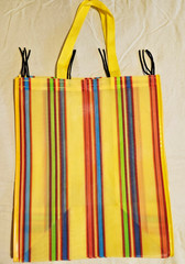 Pack of 3 Large Size Gusseted Shopping Bags-Mexican Tote Reusable Multicolor NEW