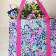 Insulated Market Shopper Bag Large Capacity, Oversize Reusable Grocery Tote w…
