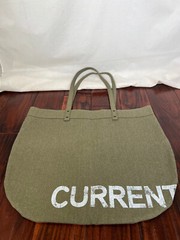 CURRENT ELLIOTT Canvas Reusable Tote Shopping Grocery Bag – Fashion Brand Jeans