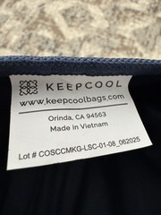 Costco Wholesale Navy Blue Insulated Tote Bag KeepCool Exclusive Item