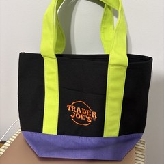 HOT Trader Joe’s 2025 Mini Halloween Tote Bag – Orange Black Purple Multicolor