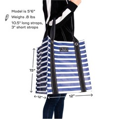 Bagette Market Tote, Large Reusable Grocery Bag with Burst-Proof Bottom