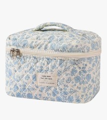 Large Floral Makeup Bag • Cosmetic Travel Organizer • Zipper Pouch • baidilanhua
