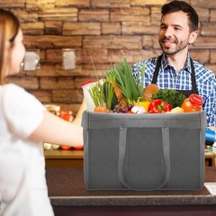 Reusable Grocery Shopping Bags 10 Pack Large Foldable Tote Bags Bulk, Eco Produc