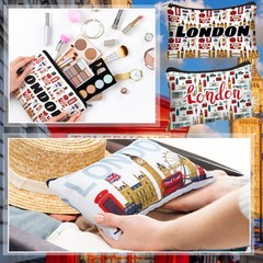Reginary 12 Pack Cosmetic Bag Travel Souvenirs Gift Makeup bright colors