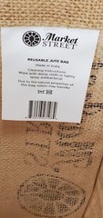 Texas Market Fresh Jute Shopping Bag Lone Star Large Carry Bag Made In India