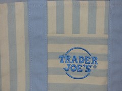 Trader Joe’s – Mini Canvas STRIPED Tote Bag – Blue – Summer 2026 – Limited Ed