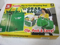 New In Box, Reusable Clip To Cart Shopping Bag, Must See