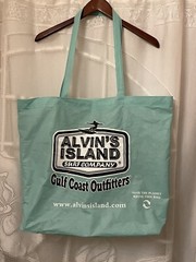 Alvin’s Island Surf Company Reusable Shopping Bag Large 23X18″ Blue GUC