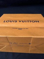 Authentic Louis Vuitton Reusable Paper Shopping Bag Orange 7″ x 8.5″ x 4.5″