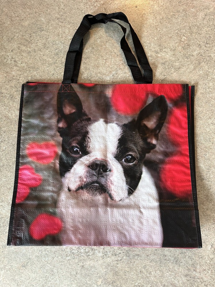 Frenchie Puppy TJ Maxx Durable Reusable Shopping Bag