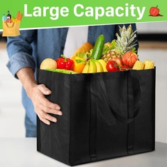 12 Pack Reusable Grocery Bags, Extra Large Foldable Shopping Bags, Heavy Duty…
