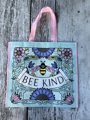 Floral 🐝BEE KIND 🐝 TJ Maxx Durable Reusable Eco Grocery Market Shopping Bag