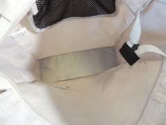 Nike Shoppers Tote Gray Map Print Zipper Closure