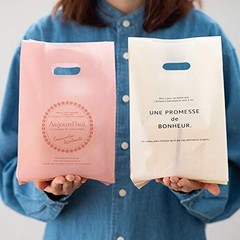 HEADS TEN-MG Made in Japan Pink 20 x 33 x 10 cm Turndle Gusseted Carry-Out Bags