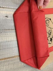 Brand New W Tags Buc-ees Mini Tote Bag Beige & Red 12×12.5