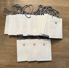 Apple Shopping Bag – Rope Handle White – Small (6 x 9 x 3 inches)