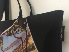 LANCOME Riviera Collection Tote FRENCH THEME Bag REUSABLE SHOPPING/ BOOK BAG