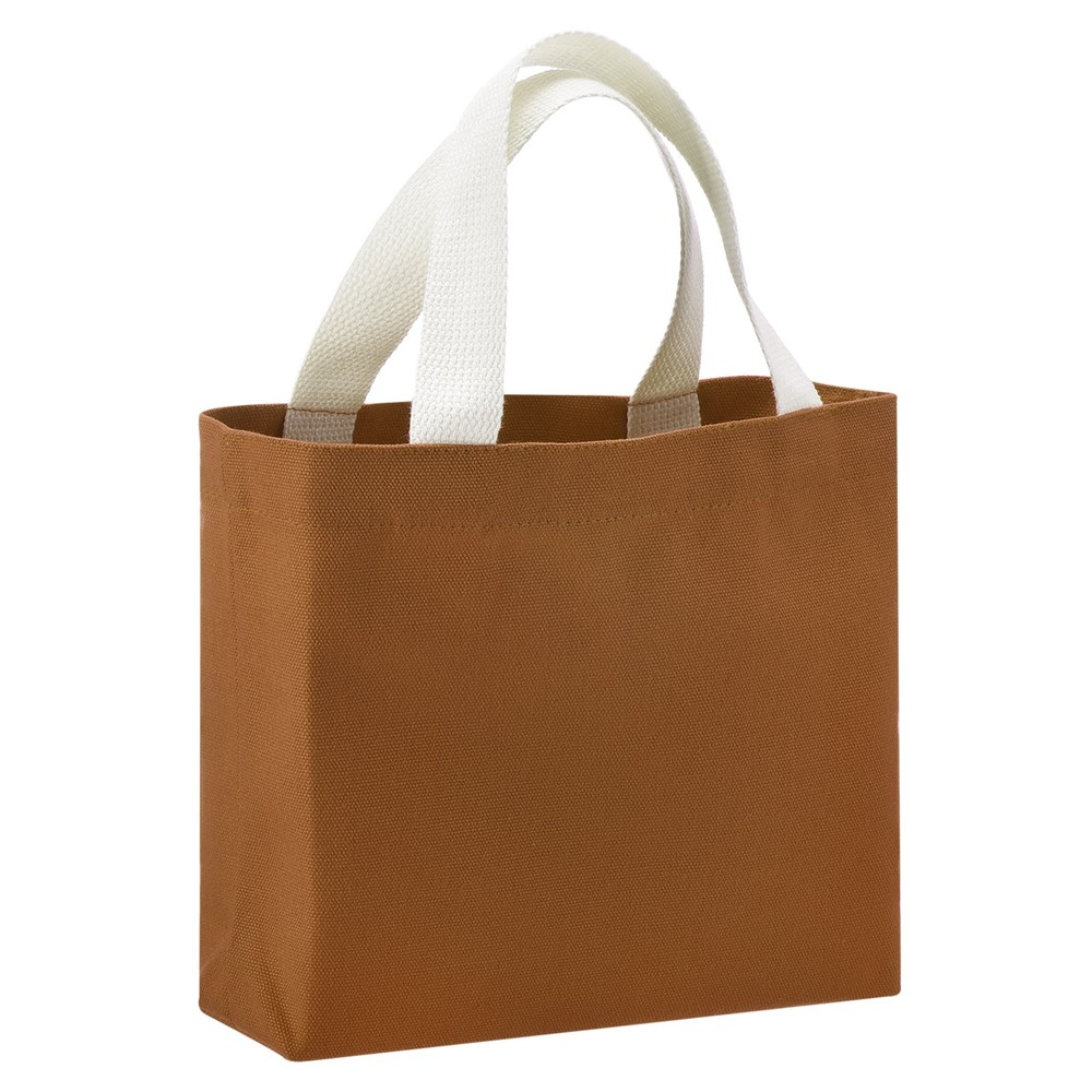 Small Canvas Bag for Women, 11 x 2 x 7″ Canvas Bag, Brown for