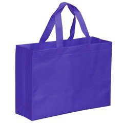 30x40cm Reusable Gift Bag, 10Pcs Horizontal Style Non-Woven, Blue