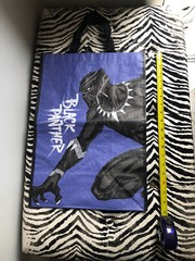 Marvel 2022 Black Panther Purple and Black Reusable Grocery Tote Bag 18″x13″ NEW