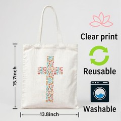 Christian Tote Bag, Christian Gift for Men Women, Mom Gifts, Aesthetic Canvas…