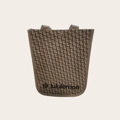 Gray & White Lululemon Shopping Reusable Bag