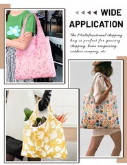 GAUENEEN 6 Pcs Reusable Grocery Bags, Foldable Shopping Bags Heavy Duty, Larg…