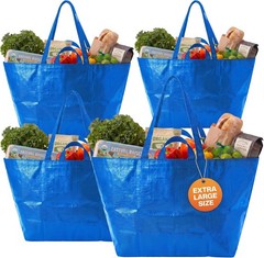 Haul-It-All Extra-Large Reusable Shopping Bag – Heavy Duty Open-Top Tote with