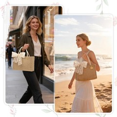 Burlap Jute Tote Bags W/ PE Lined Water-Resistant Interior 13x9x5 Inch Reusable