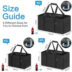 Standing Extra Large Utility Tote Bag with Metal Wire Frame and the Sides Rin…