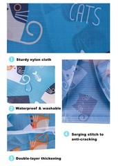 Reusable Folding Waterproof Grocery Polyester Bags Totes with Self Pouch