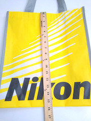 Nikon Shopping Bag Tote Yellow Coated Polyester