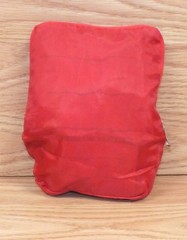 Genuine Peanuts 100% Polyester Black Red Carry Tote Bag w/ Folding Pouch *READ*