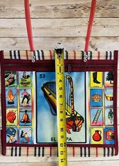 Mexican Loteria Mesh Bag El Arpa Loteria Mexicana De Maya