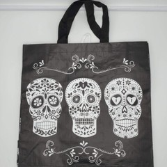 Tesco Day of the Dead Tote Bag Skull DotD Dias Muertas Black Halloween 2020 New