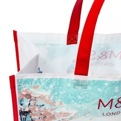 Marks & Spencer London Reusable Bag Holiday Tote 16″ x 14″ x 7″