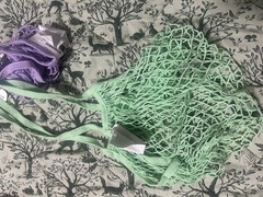 IKEA TABBERAS Net Bag 2 Set – Shopping Storage Carry See Through Bag