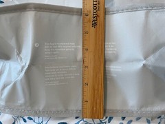 Lululemon Large Reusable Shopping Tote Bay Gray White