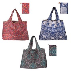 Extra Large Foldable Grocery Bag Set of 3, Large Capacity 22x15in, Holds up t…