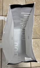 Lululemon Reusable Shopping Button Tote Bag Medium White Black